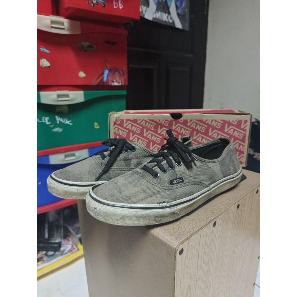 Vans Authentic Camo Jacquard Original Second Bekas Size 42 With Box