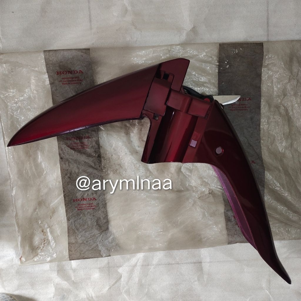 SPAKBOR SLEBOR DEPAN FRONTFENDER SUPRA X XX 100 LAMA MERAH MAROON 61100-KEV-880FMD ORIGINAL AHM