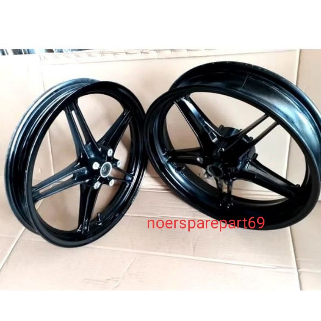 SET VELG DEPAN BELAKANG YAMAHA VIXION NEW NVL NVA 2013-2016 SEKEN COPOTAN ORIGINAL