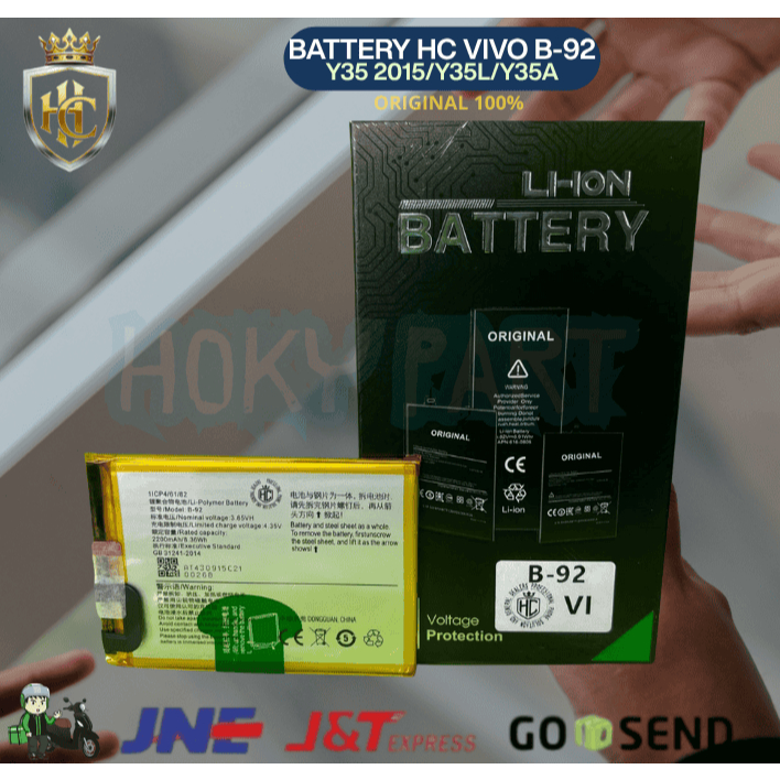 BATERAI VIVO B-92/B92 VIVO Y35 2015/Y35L/Y35A ORIGINAL