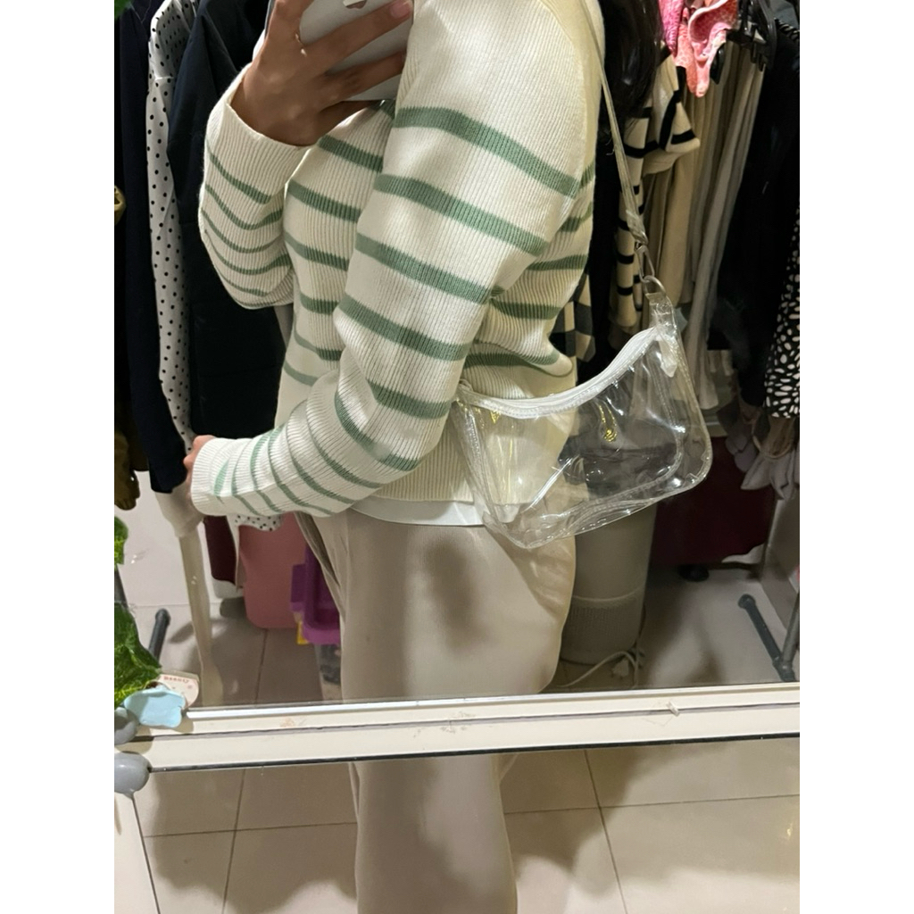 preloved tas pvc transparant konser pl