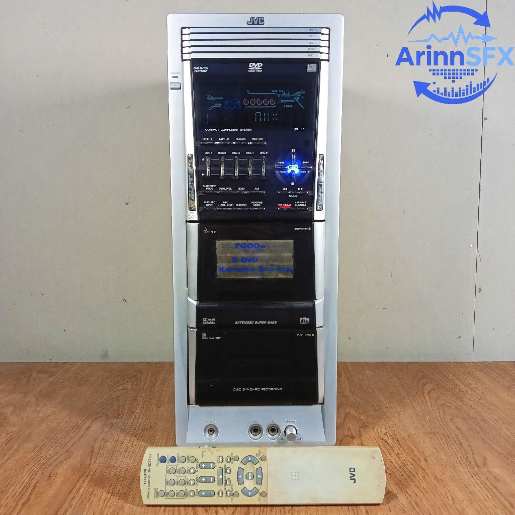 5.1 Head compo JVC DX-T7 7000watt PMPO used normal