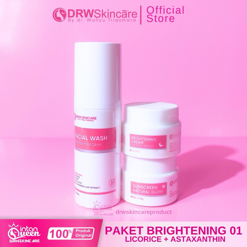 DRW Skincare Paket  Flek Hitam Brightening Cream 01 02 03 Kusam Melasma