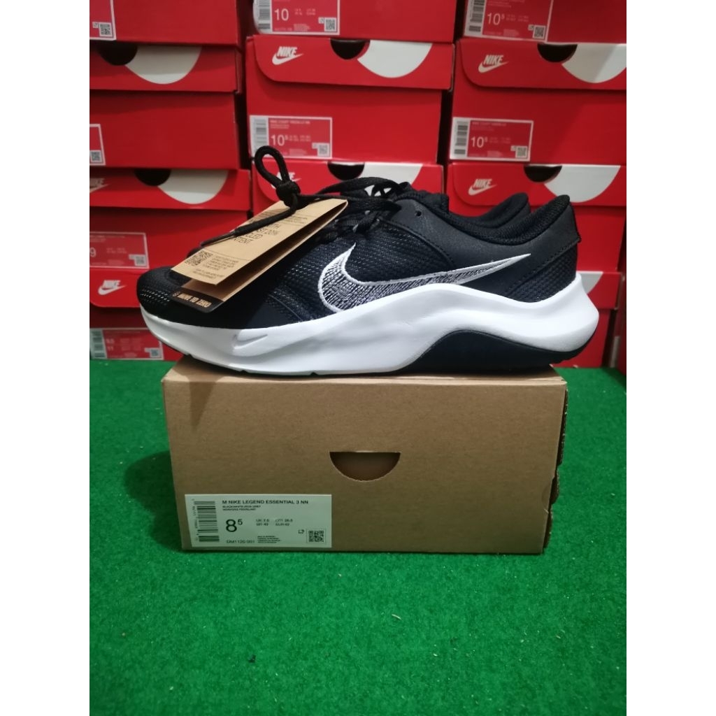 SEPATU NIKE LEGENDS ESSENTIAL 3 NEXT NATURE HITAM ORIGINAL SNEAKER PRIA WANITA