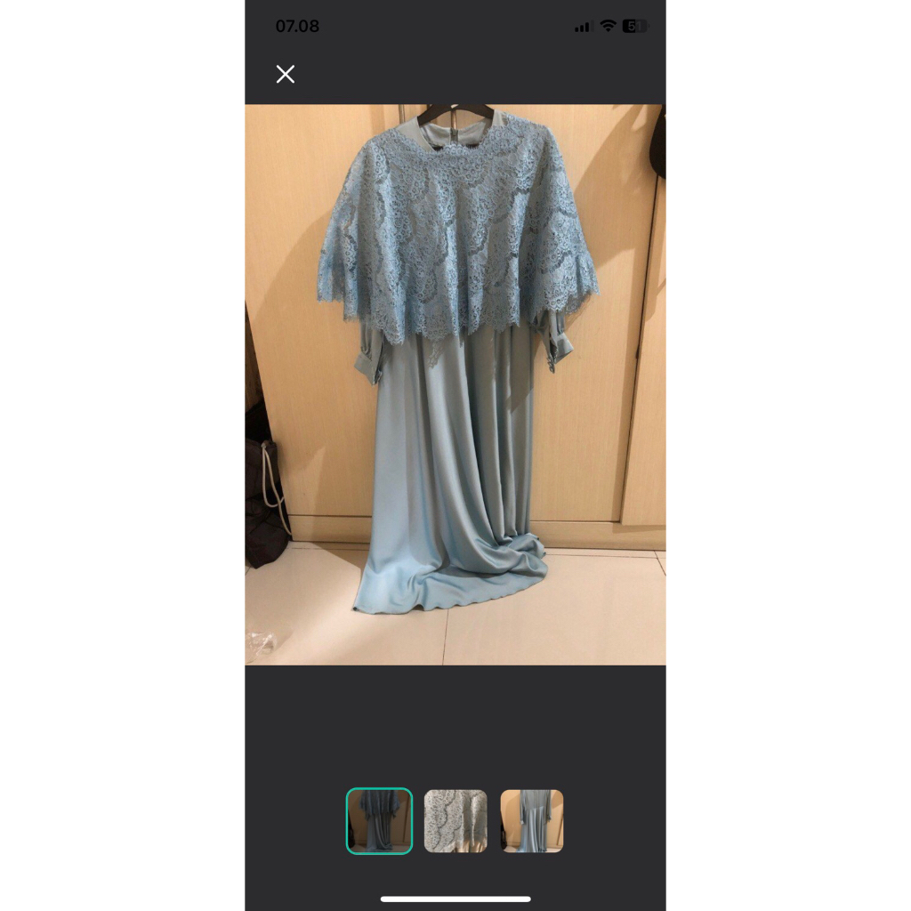 Preloved Dress Biru Designer Stuff