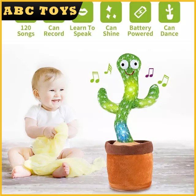 Mainan Kaktus Bergoyang Dancing Cactus Boneka Kaktus Goyang Dan Bicara Kaktus Joget Ngomong Mainan K
