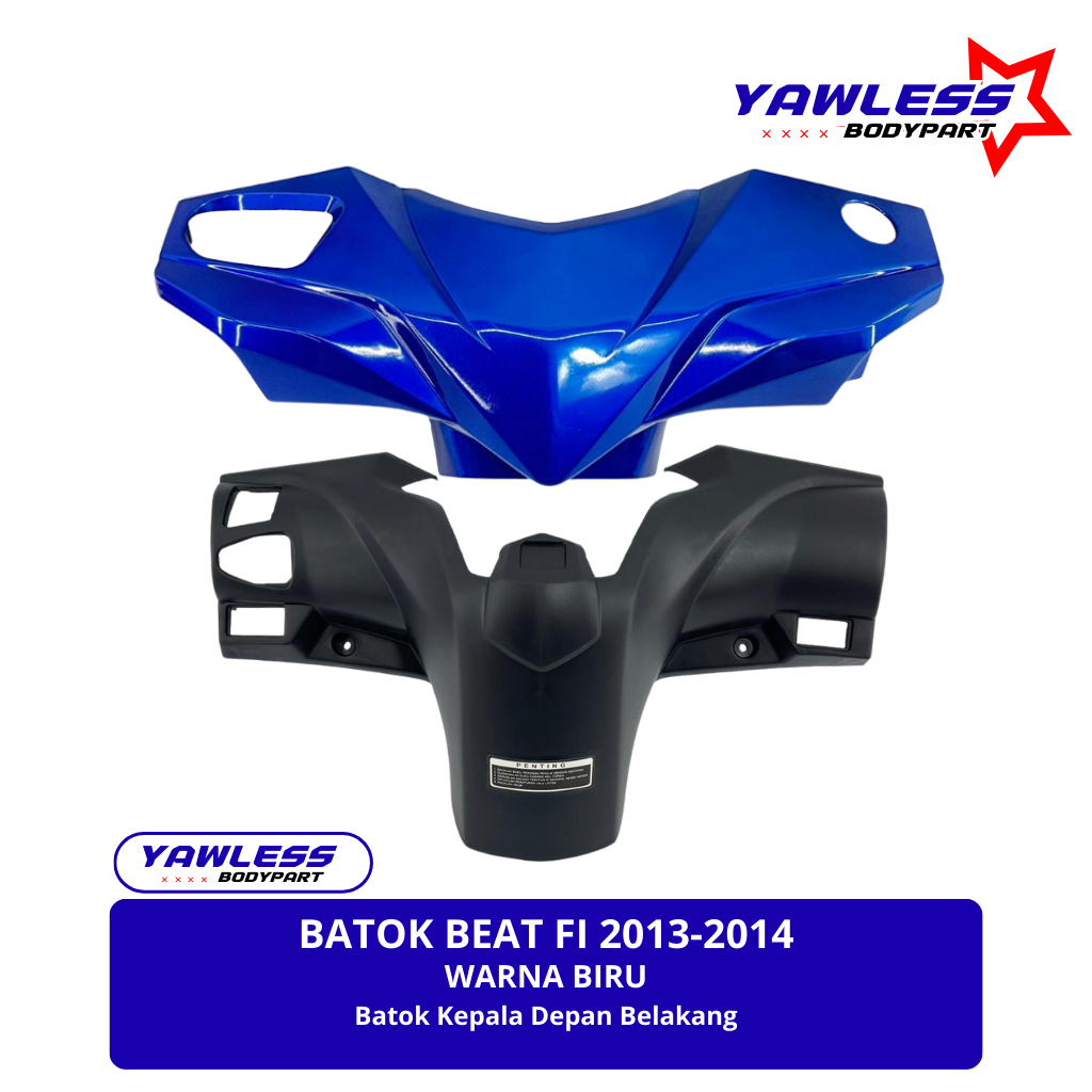 Batok Beat Fi 2013 - 2014 Depan Belakang warna Biru / batok beat fi starter kasar