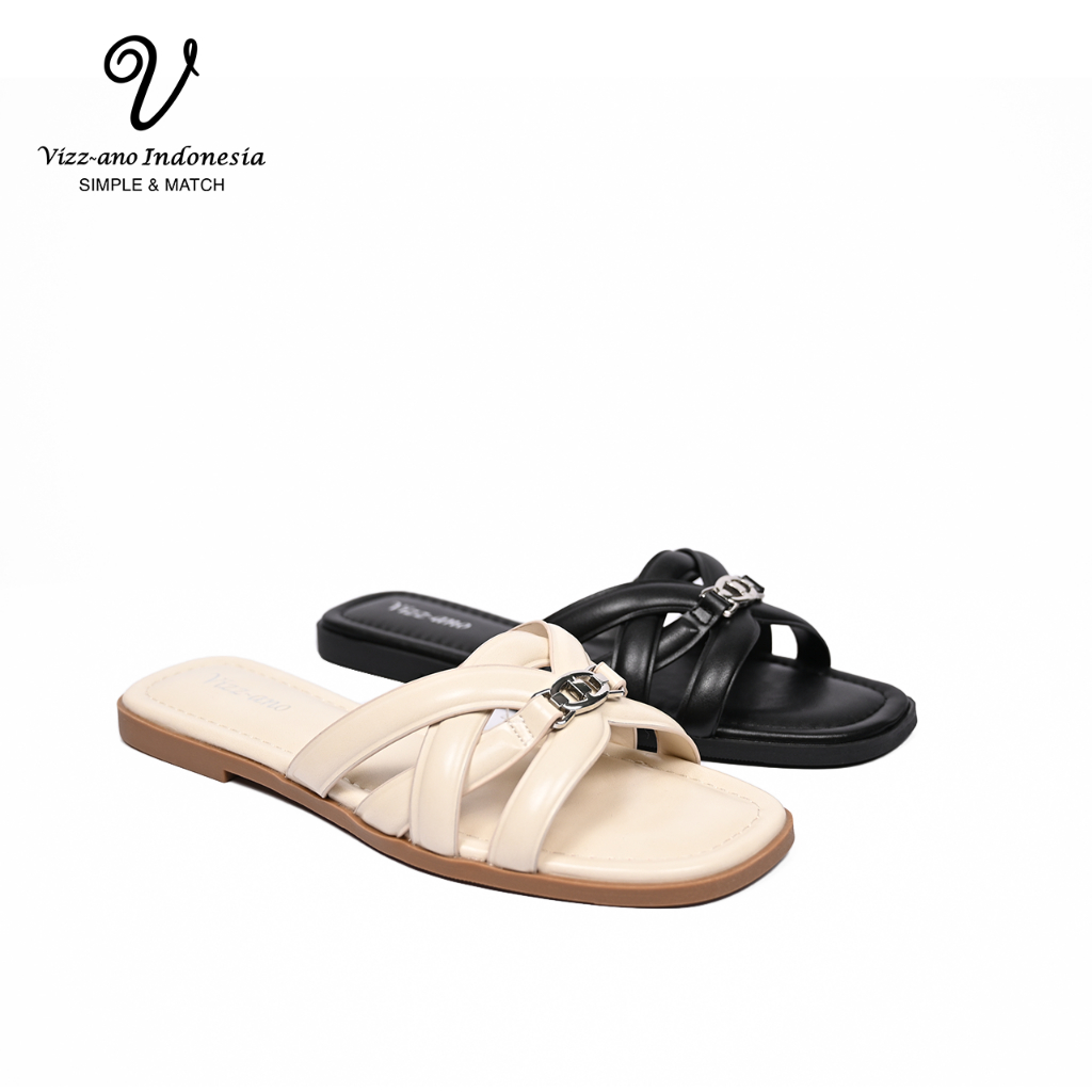 Vizzano Shoes Sandal Flat Wanita Design Nadira