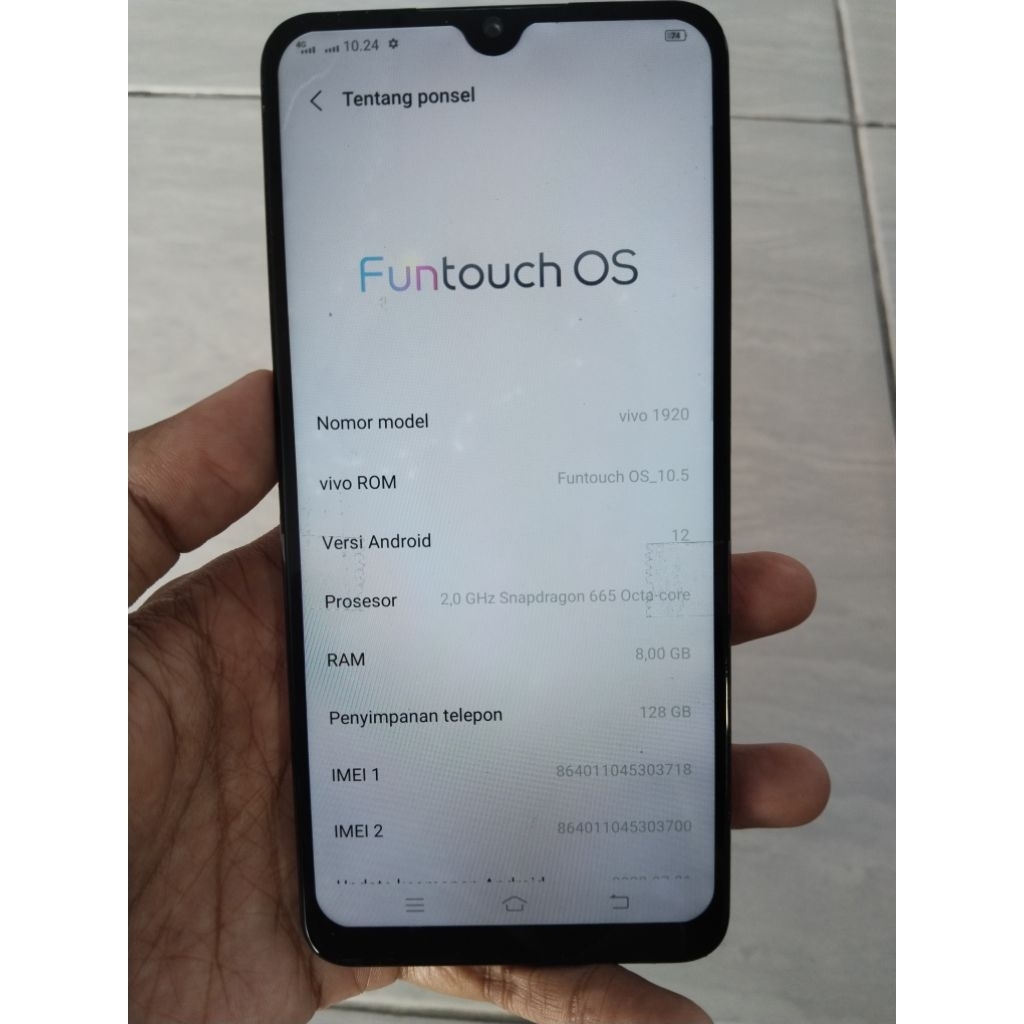 mesin vivo s1 pro 8/128 unit seadanya