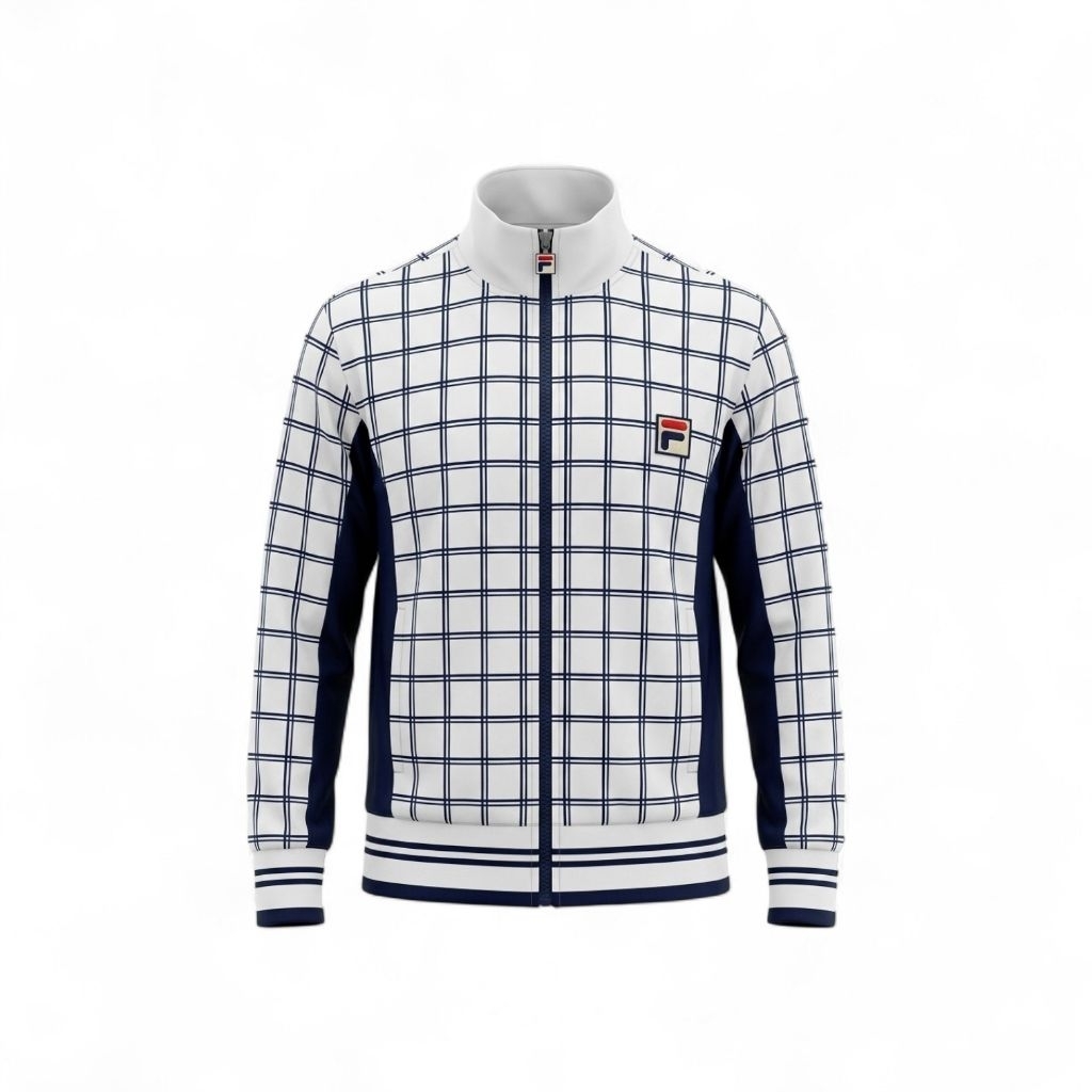 Tracktop Fila Vintage Bjorn Borg White Tennis