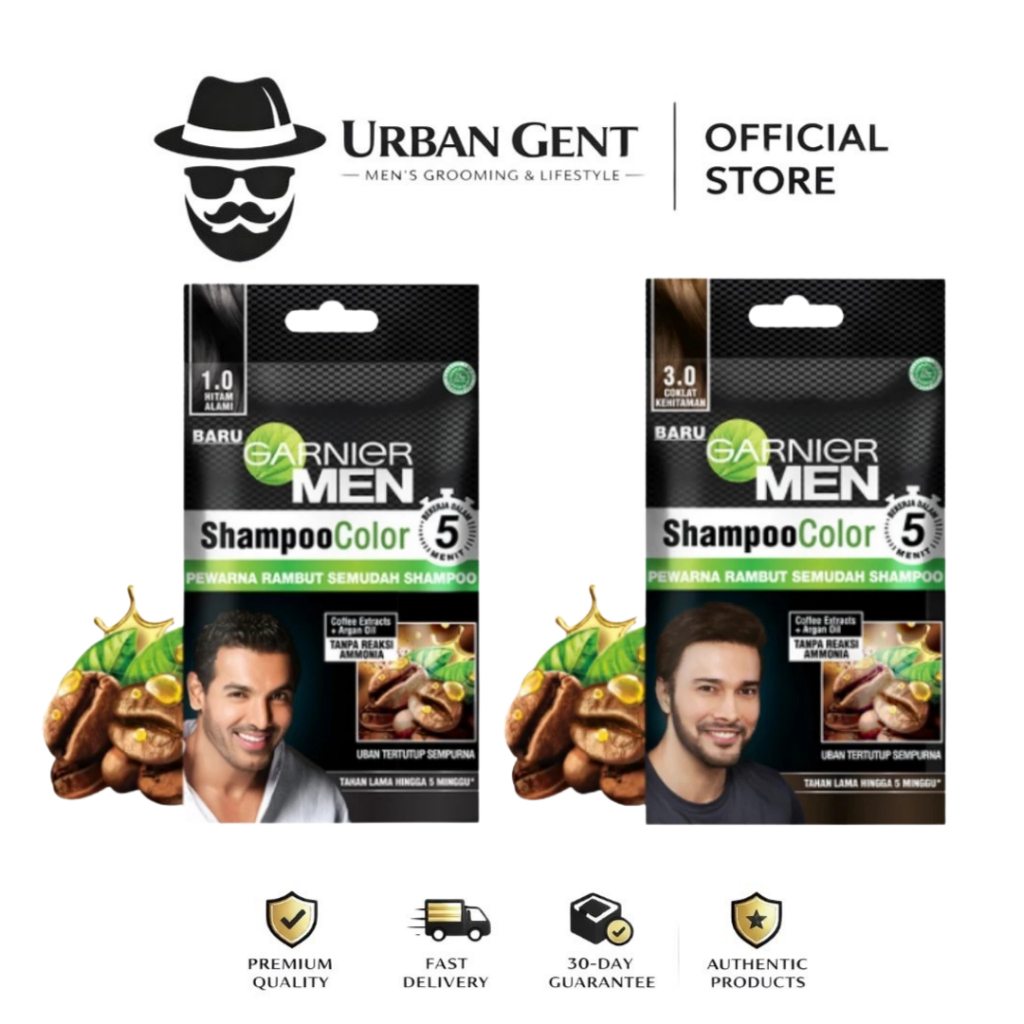 Garnier Men Shampoo Color Pewarna Rambut Pria