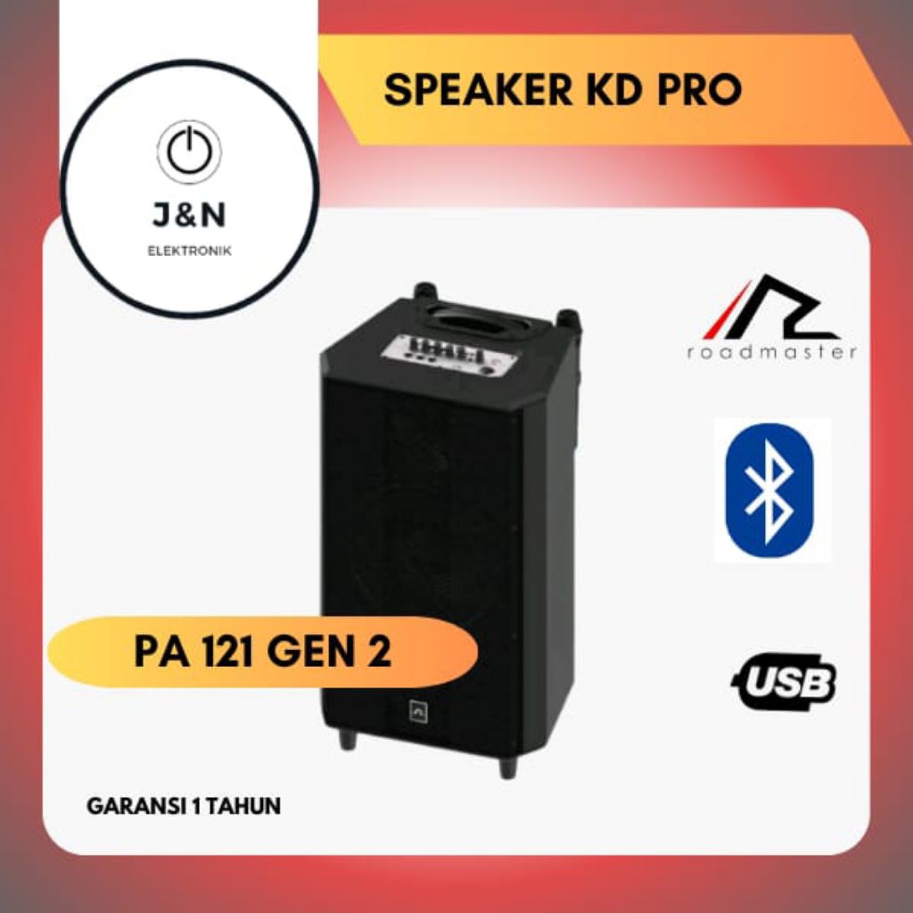 SPEAKER ROADMASTER PA-121 GEN2 (NEW) SPEAKER TROLLEY FREE MIC WHERLESS ORI 100% - PA-121 GEN2