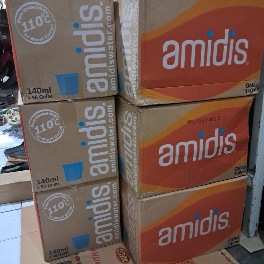Amidis Cup 140ml 1 karton (isi 96 pcs)  Amidis Gelas 140 ml  1 karton isi 96 pcs