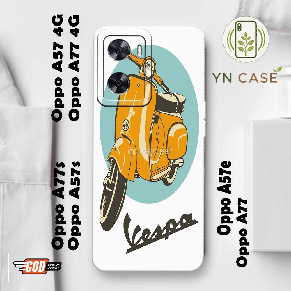 Oppo A57 4G / A57e / A57s / A77 4G / A77 / A77s - Case Vespa Untuk semua type hp Samsung Oppo Vivo R