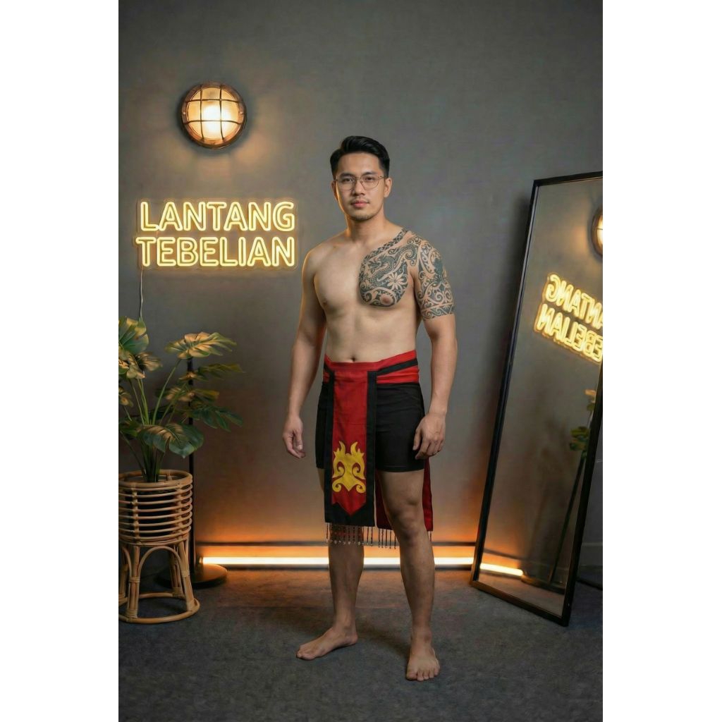 Baju adat dayak Pria ( SIRAT / Cawat)