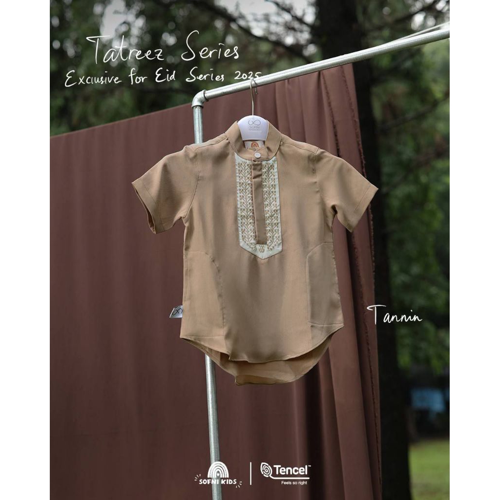 TATREEZ KURTA KIDS TANNIN SIZE 4 WITH “THE TRUE TREE” EMBROIDERY BY SOFNI