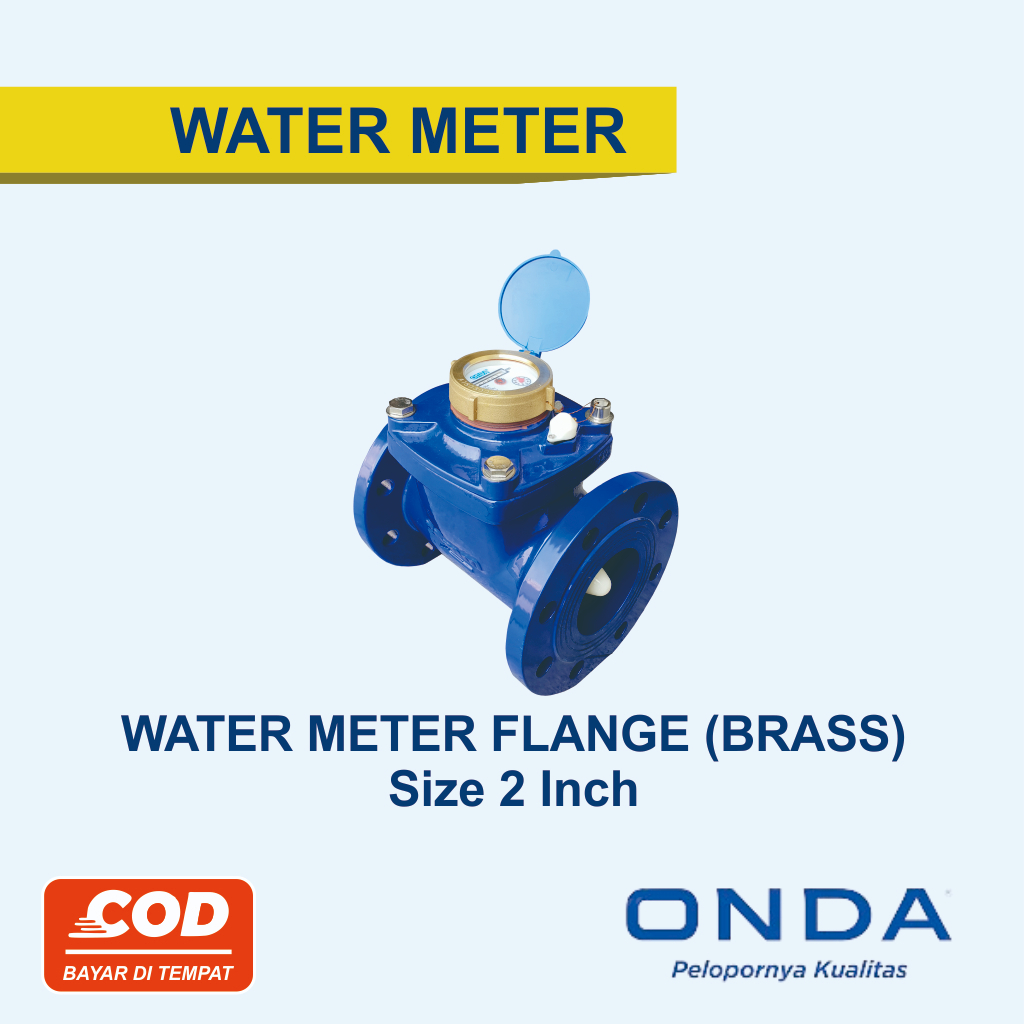 Water Meter flange (Brass) Atau Meteran Air PDAM Onda 2 Inch