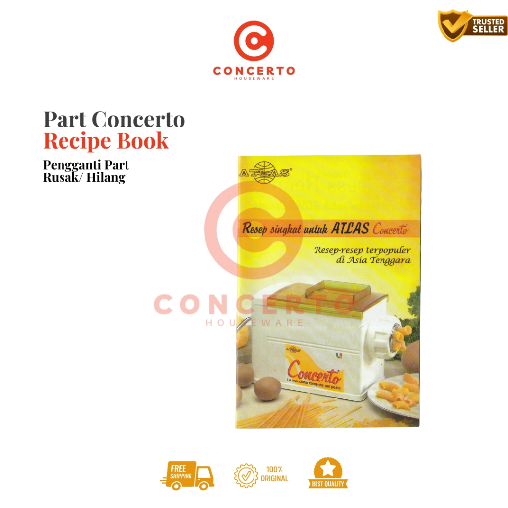 Buku Resep Atlas Concerto Pasta Maker | Makaroni, Cheese Stick, Keju Kriwil & Camilan Jualan