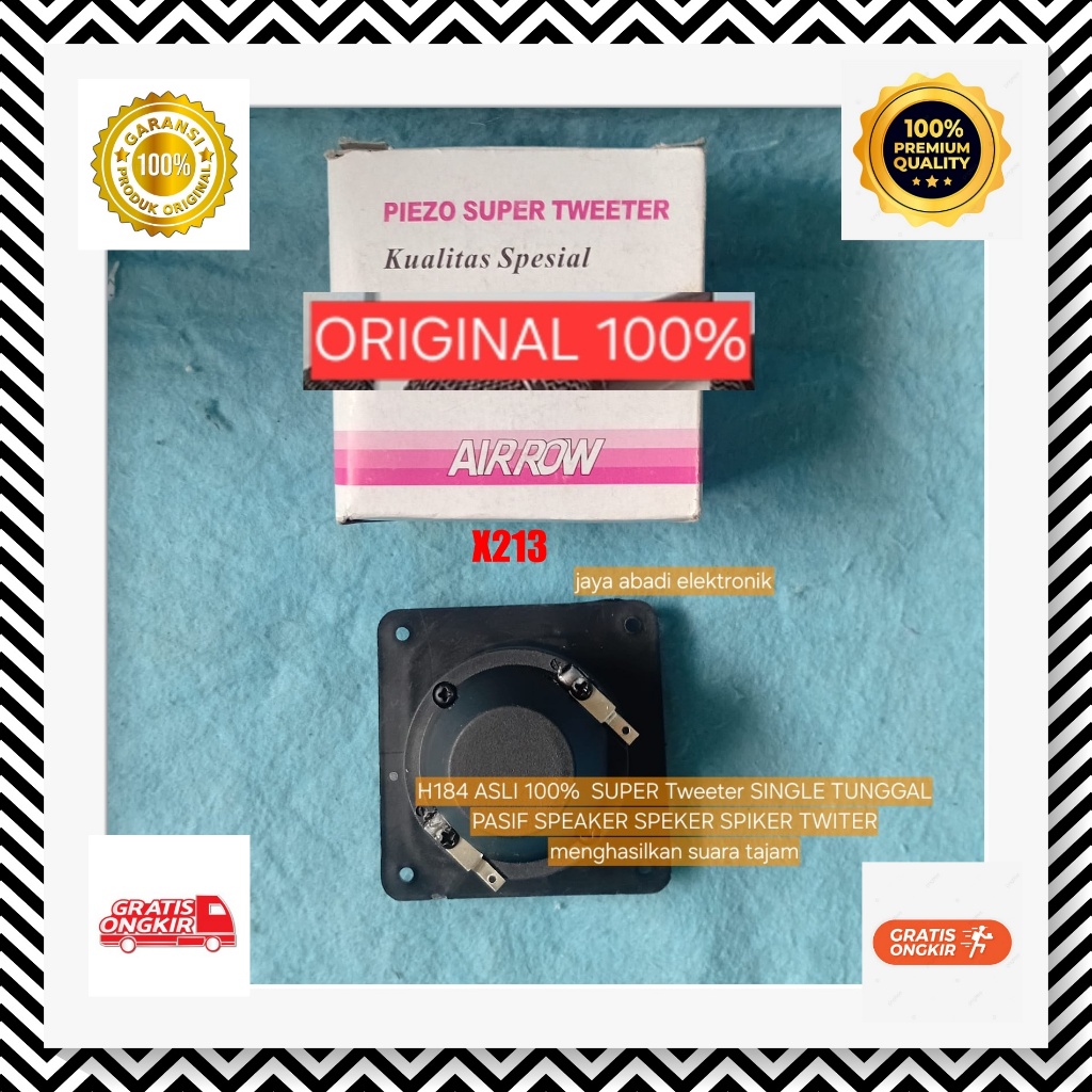 X213 ASLI 100% SUPER Tweeter SINGLE TUNGGAL PASIF SPEAKER SPEKER SPIKER TWITER menghasilkan suara ta