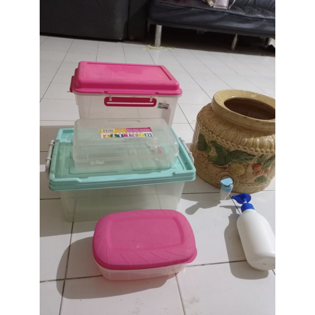 rak sepatu, kotak penyimpanan serbaguna second