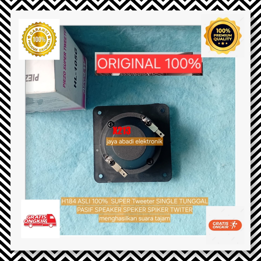 X213 1 meter 1 watt wofer Frequency ASLI 100% SUPER Tweeter SINGLE TUNGGAL PASIF SPEAKER SPEKER SPIK