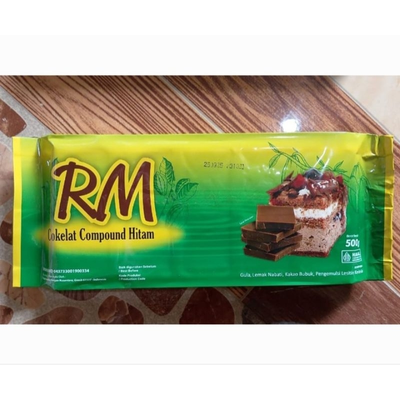 RM Compound Chocolate Batang 250 Gram / Coklat batangan RM 250gr / Dark Compound Chocolate / Cokelat