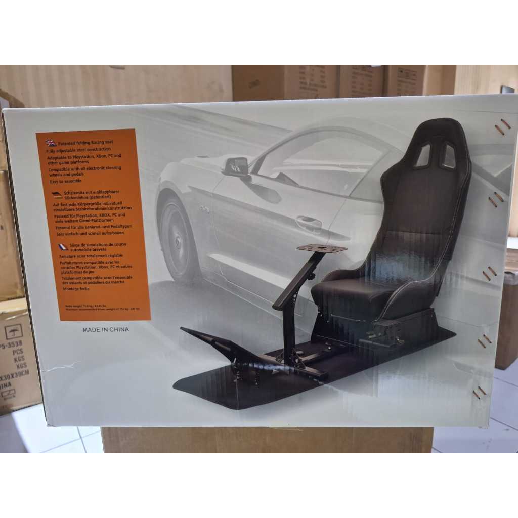 Rig Driving Simulator Game Kursi Gaming Stand Bracket Racing Simulator Stand Steering Wheel Dudukan 