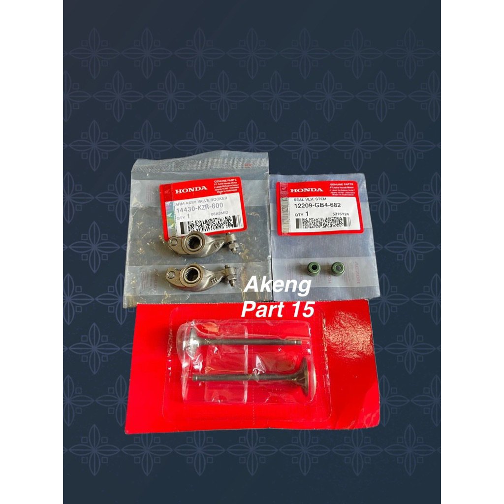Platuk Klep+Klep set IN EX+Sil klep Honda KZR Vario 125 fi old,Vario 125 fi led,Vario 125 new esp OR