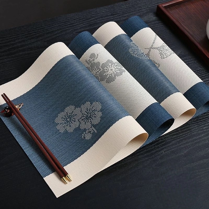 Table Mat Estetik Klasik Dining Mat Elegant Besar 45cm x 30cm Tatakan Meja Makan Tahan Panas Air Ala