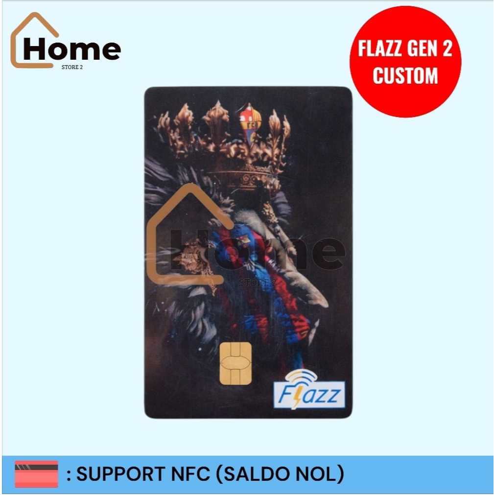 KARTU ETOLL FLAZZ BCA GEN 2 CUSTOM STIKER - KING BARCA [BARCELONA]