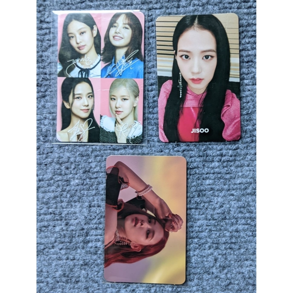 PHOTOCARD BLACKPINK OFFICIAL, PHOTOCARD JISOO, PHOTOCARD ROSE, PHOTOCARD BLACKPINK OREO