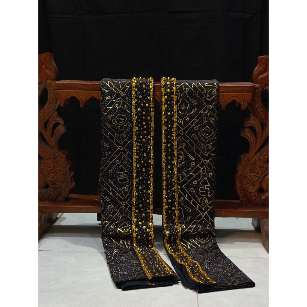 jarik alusan payet prodo + blangkon prodo