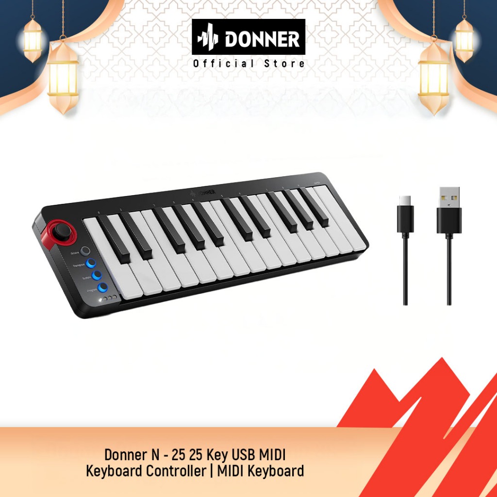 Donner N - 25 25 Key USB MIDI Keyboard Controller | MIDI Keyboard