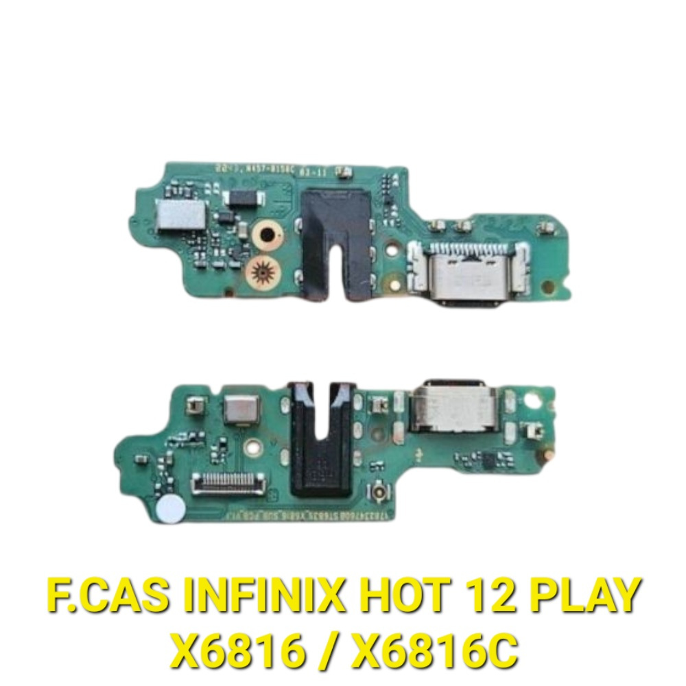 PAPAN CHARGER KONEKTOR PCB FLEXIBLE CAS + MIC INFINIX HOT 12 PLAY X6816 X6816C