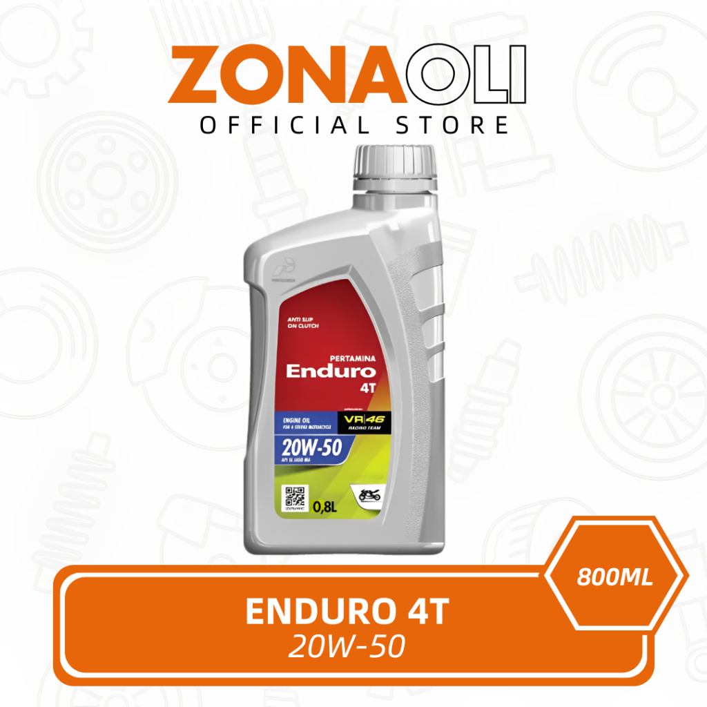 Oli Enduro 4T 0,8L 800ml SAE 20W-50 API SL JASO MB Original Untuk Motor Bebek
