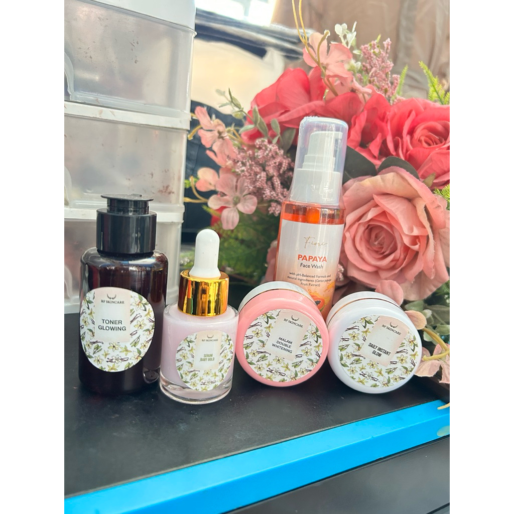paket RF skincare lengkap isi 5 / paket glowing super whitening