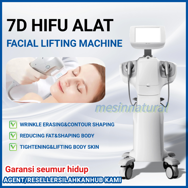 Hifu 7D Alat Klinik Kecantikan Ultrasound Mengencangkan Kulit Wajah Tubuh