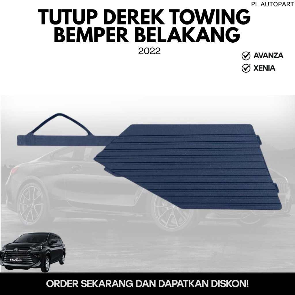 TUTUP DEREK TOWING BEMPER BELAKANG AVANZA XENIA 2022