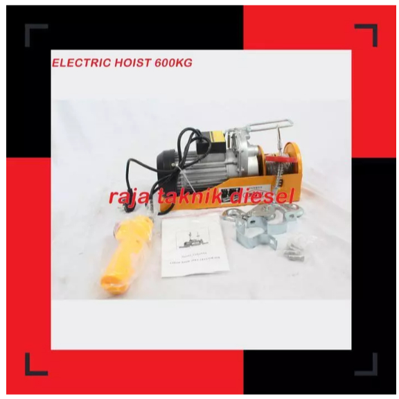 MINI ELECTRIC HOIST 600 KG TAKEL LISTRIK PA 600 A ROPE HOIST PA600