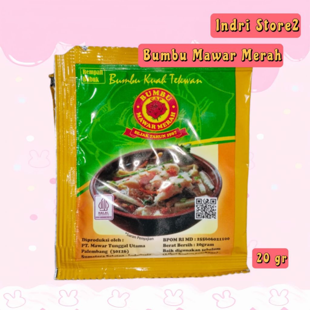 Bumbu Tekwan & Model Cap Mawar Merah Satuan 20 gr