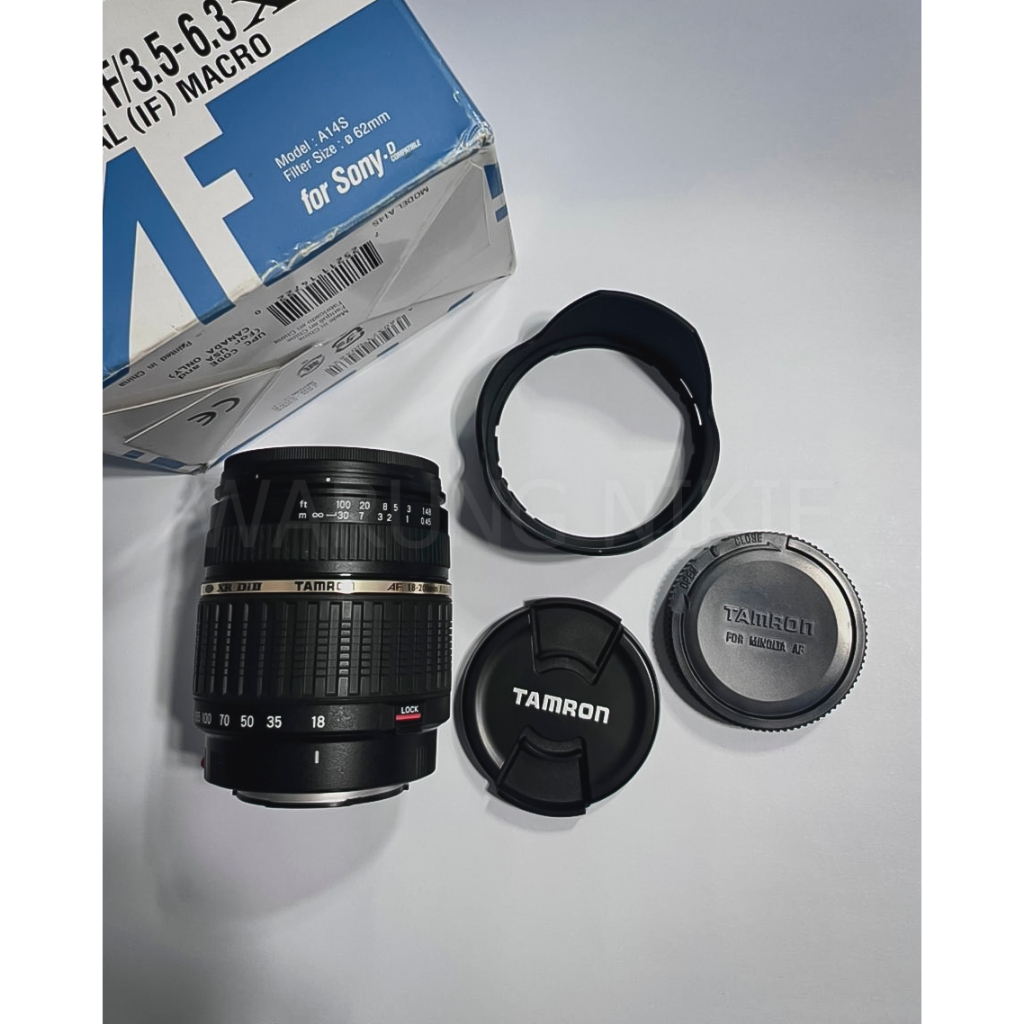 LENSA SAPUJAGAT TAMRON 18 - 200 MM MOUNT SONY DSLR A MOUNT LIKE NEW