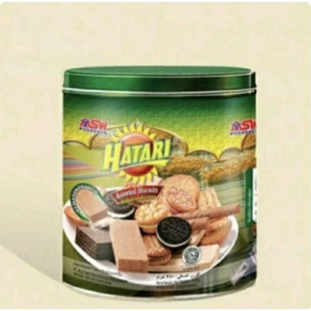 BISKUIT KALENG HATARI BULAT/ROTI KALENG HATARI IDUL FITRI 300 GRAM