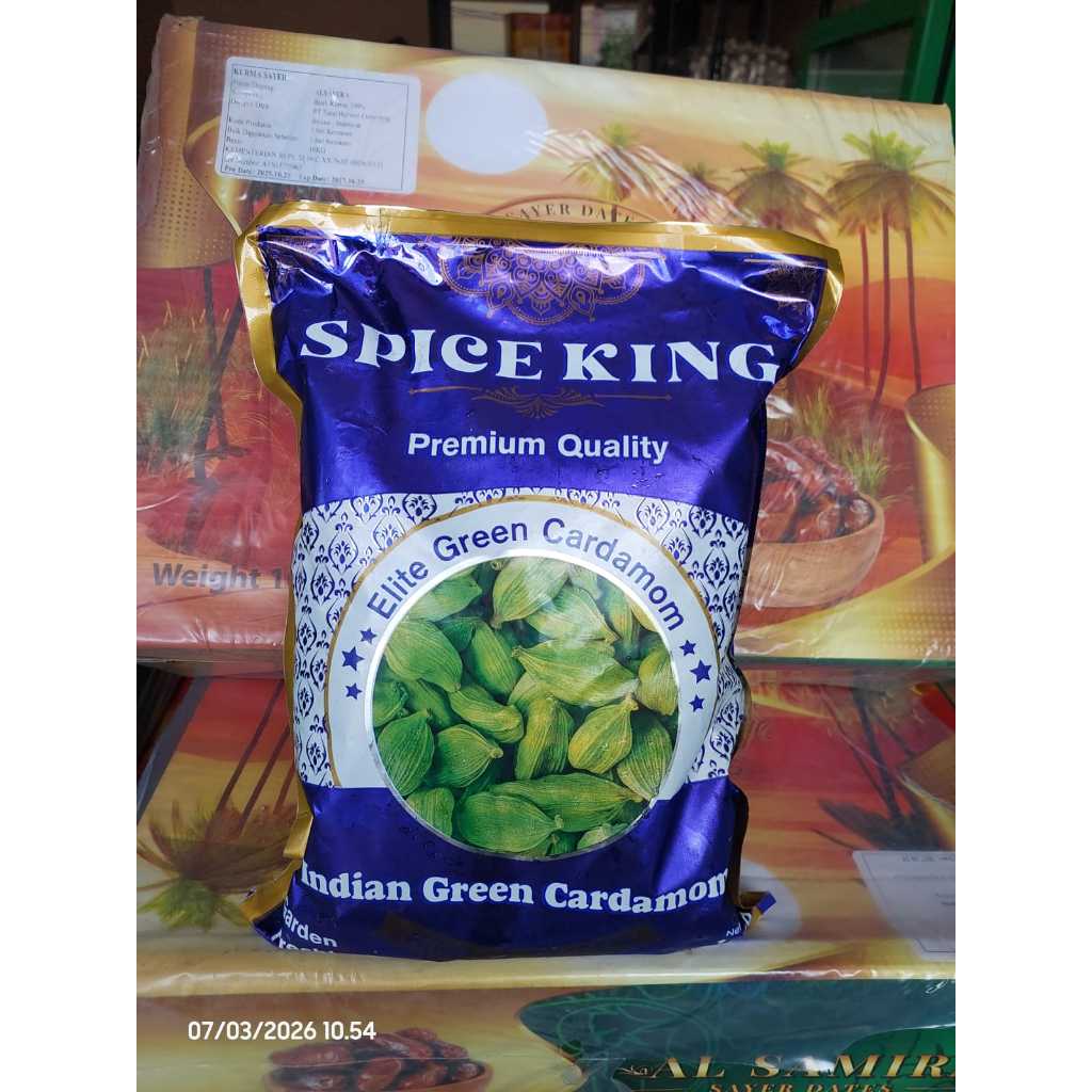 Kapulaga Spice King 1KG Kapulaga Hijau India 1000Gr Cardamom Buat Masakan Arab Timur Tengah