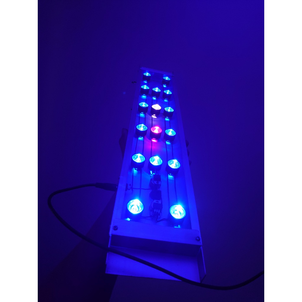Lampu 80cm 48w Dimmer aquarium air laut coral reef