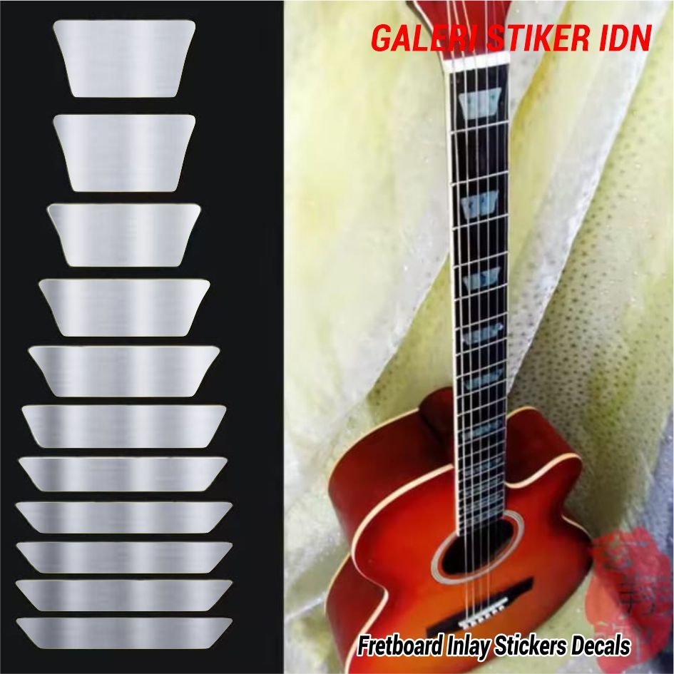 Stiker Inlay Fretboard Gitar & Bass – Dekorasi Fingerboard Mudah Pasang