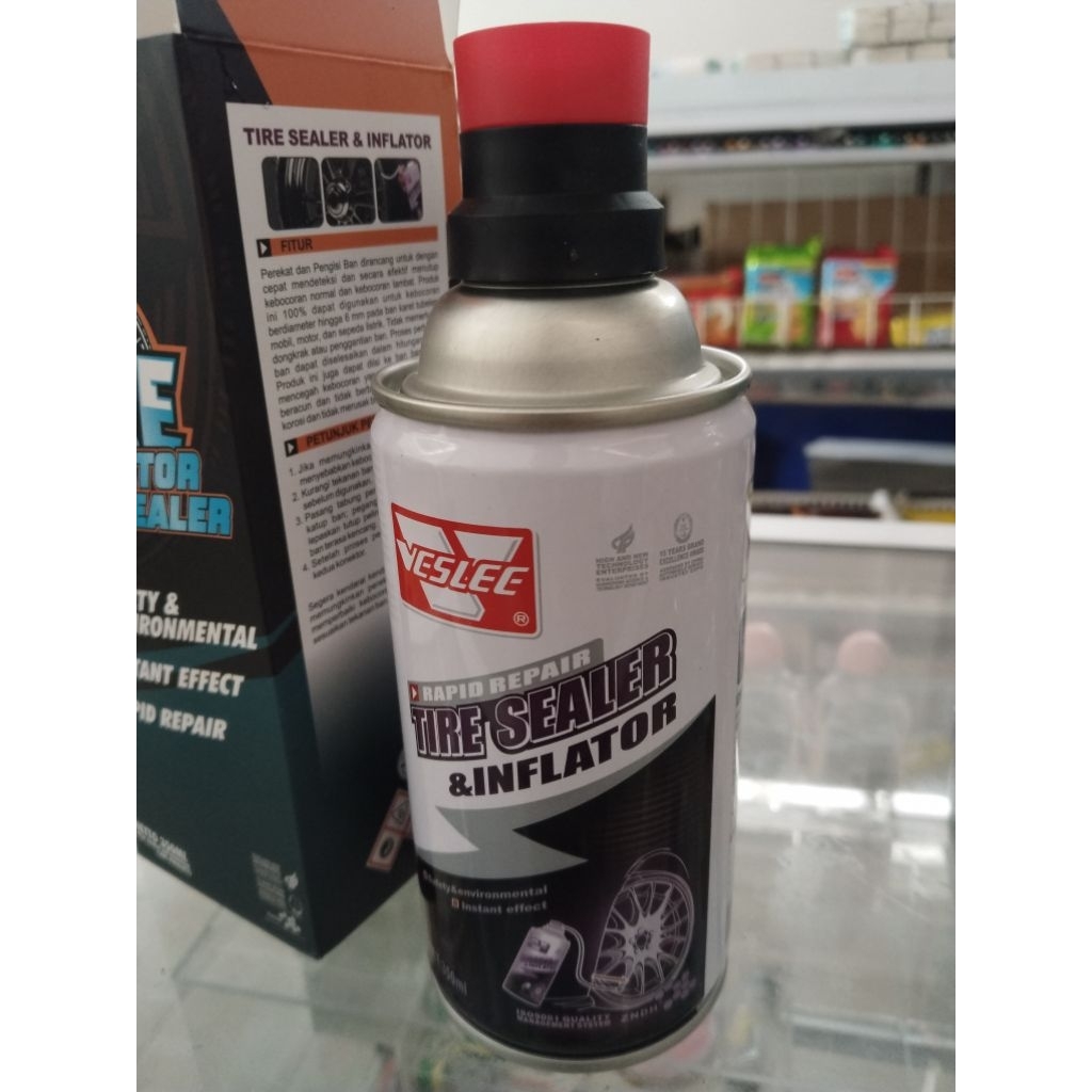 VESLEE TIRE SEALER & INFLATOR/ TAMBAL BAN DARURAT INSTAN