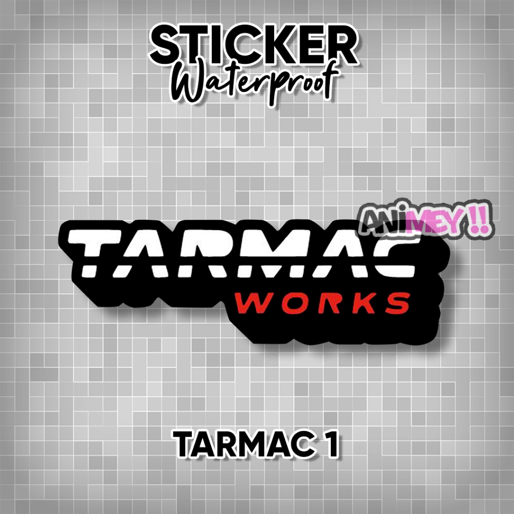 Stiker Logo Tarmac Works / Stiker Tarmac Works Waterproof
