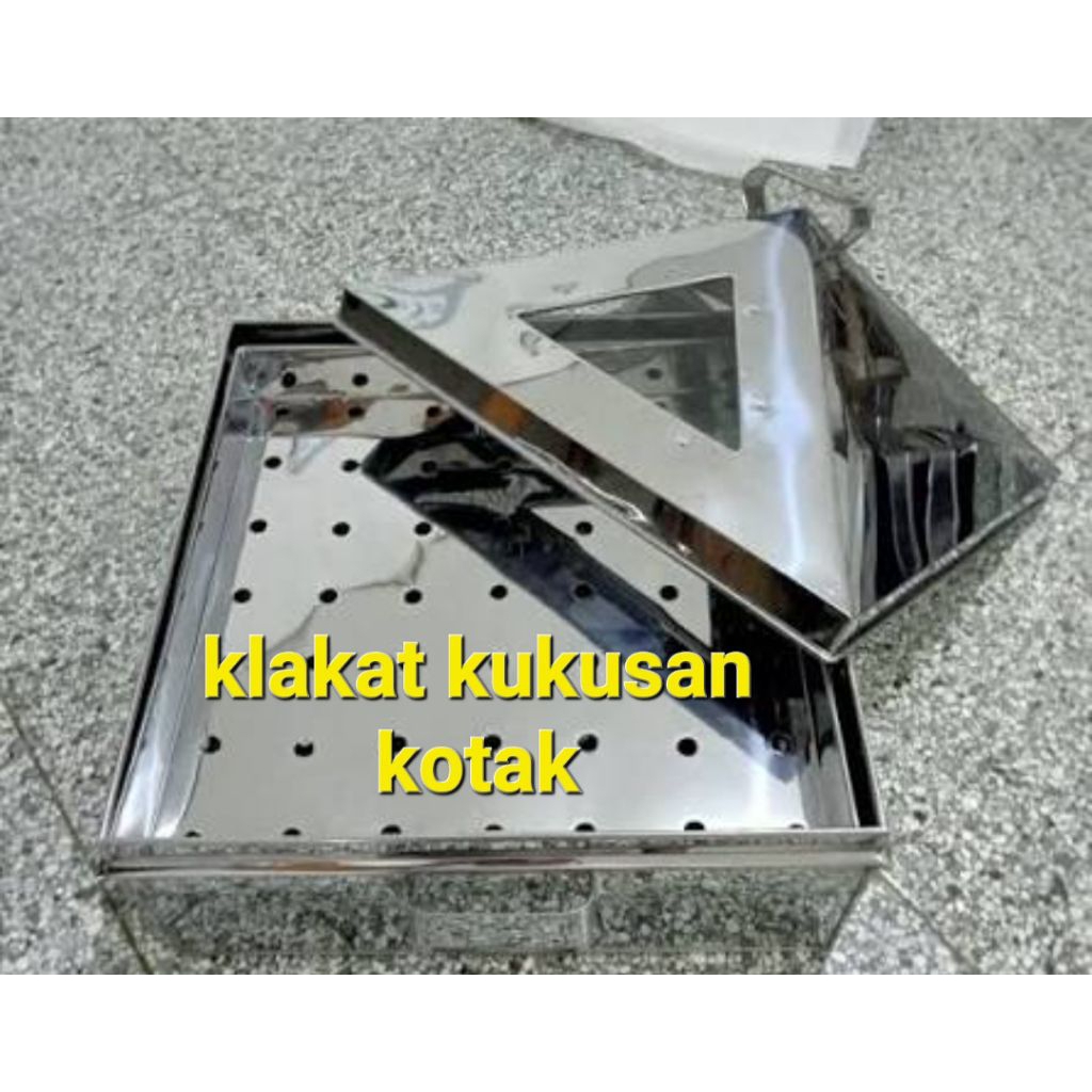 Klakat Kukusan Kotak Stainless Steel 30cm-45cm,  Serbaguna untuk Dimsum, Bakpao, Polo Pendem Dan Kue