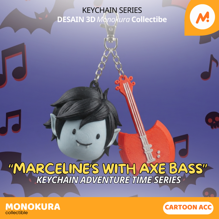 Gantungan Kunci Marshall Lee Adventure Time Keychain Karakter Kartun Lucu Unik Aksesoris Tas Kado So