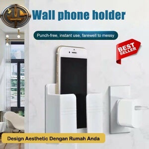 Rak HP Charger Dinding Rak Tempel Murah Handphone Phone Holder Hp Dinding Tembok Tempat Remote AC Re